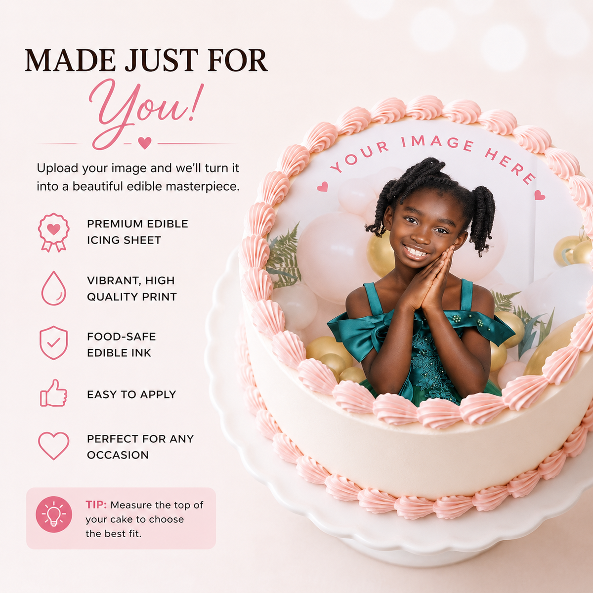 Custom Round Cake Toppers